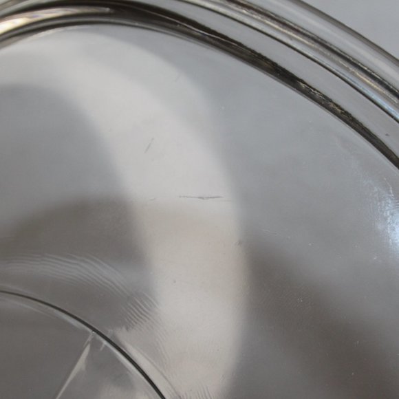 PYREX F-12-C CLEAR GLASS REPLACEMENT LID CORNING WARE 9.25" x 7" Inner Rim 1.5 q - Picture 9 of 11